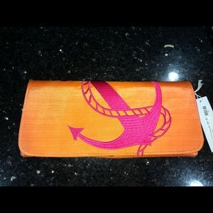 NWT nautical clutch purse